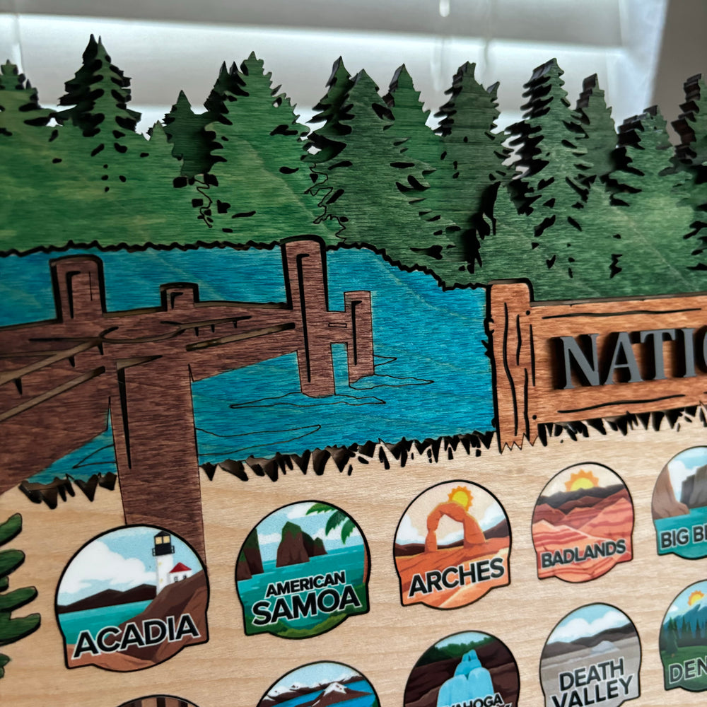 National Park Tracker Board