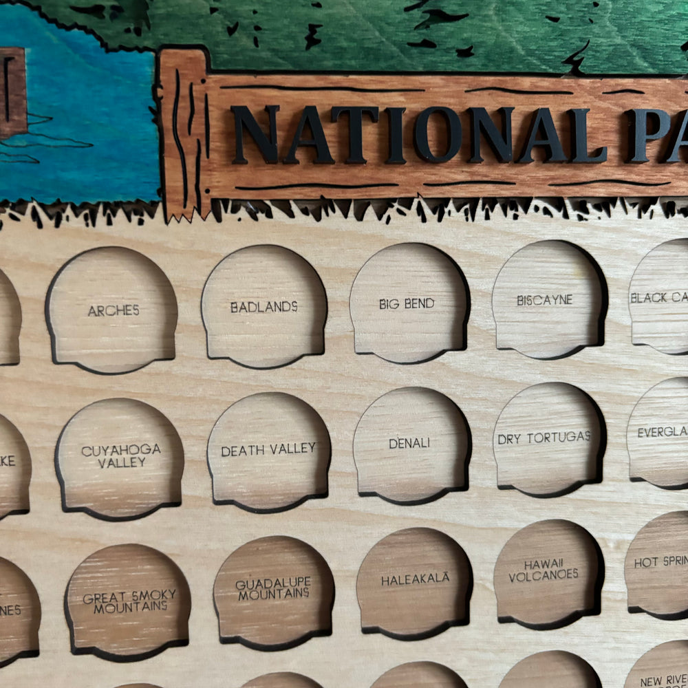 National Park Tracker Board