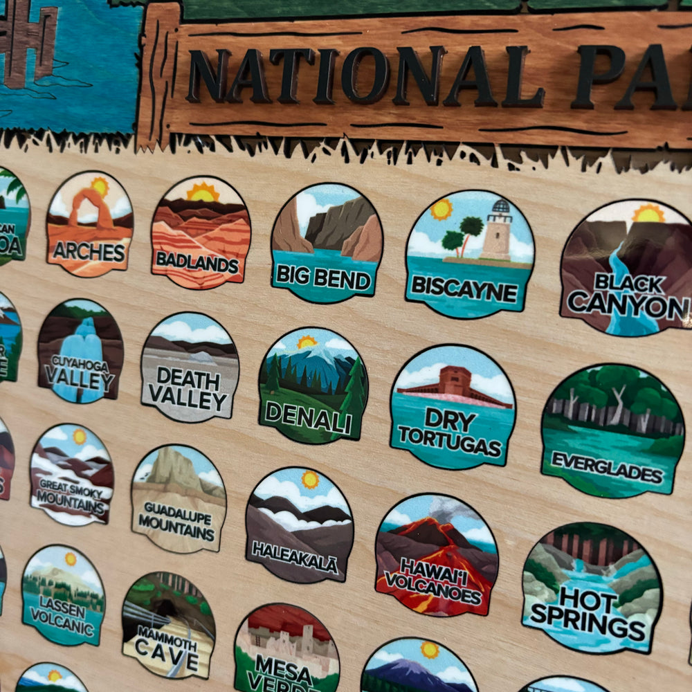 National Park Tracker Board