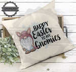 Pillow Sham - Happy Easter Gnomies