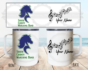 
            
                Load image into Gallery viewer, South County Band - 13 oz Coffee Tumbler Personalized
            
        