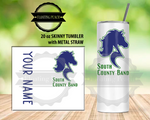 South County Band - 20oz Skinny Tumbler with Metal Straw