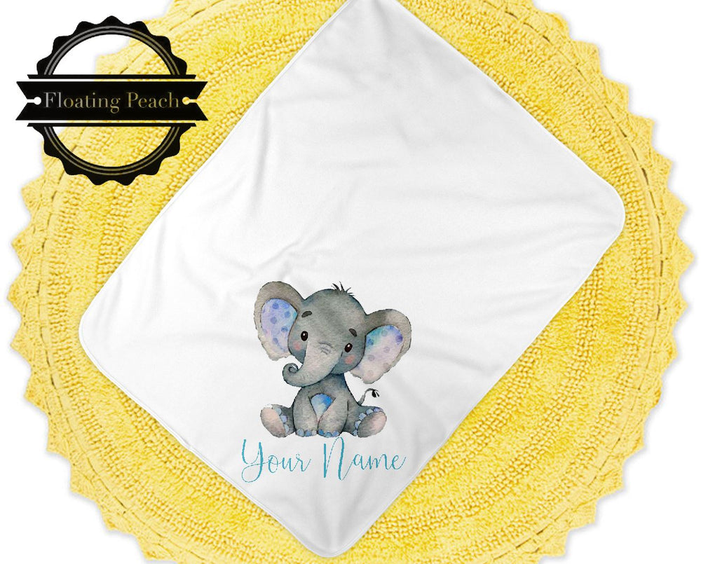 
            
                Load image into Gallery viewer, Baby Blanket Elephant | Floating Peach Gifts
            
        