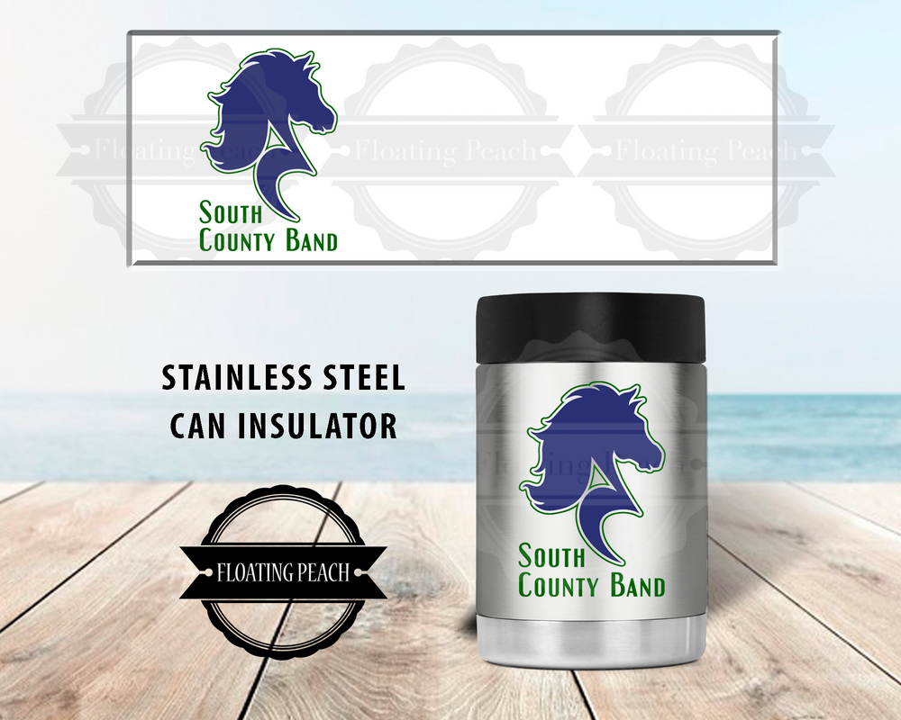 
            
                Load image into Gallery viewer, South County Band - Stainless Steel Can Hugger
            
        