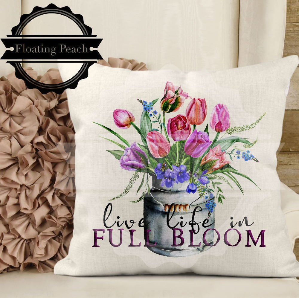 Pillow Full Bloom | Floating Peach Gifts