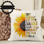 Pillow Sunflower | Floating Peach Gifts