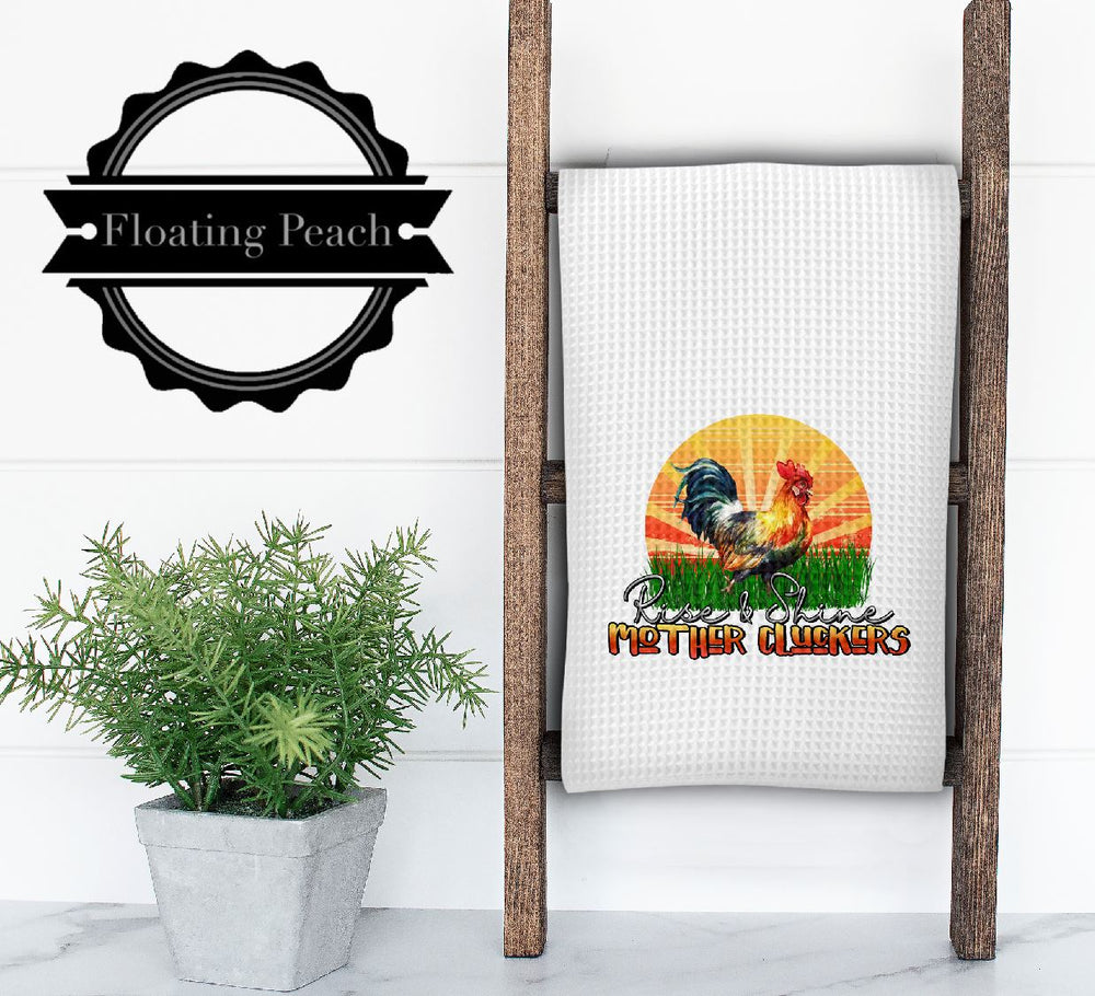 
            
                Load image into Gallery viewer, Towel - Rise In Shine | Floating Peach Gifts
            
        