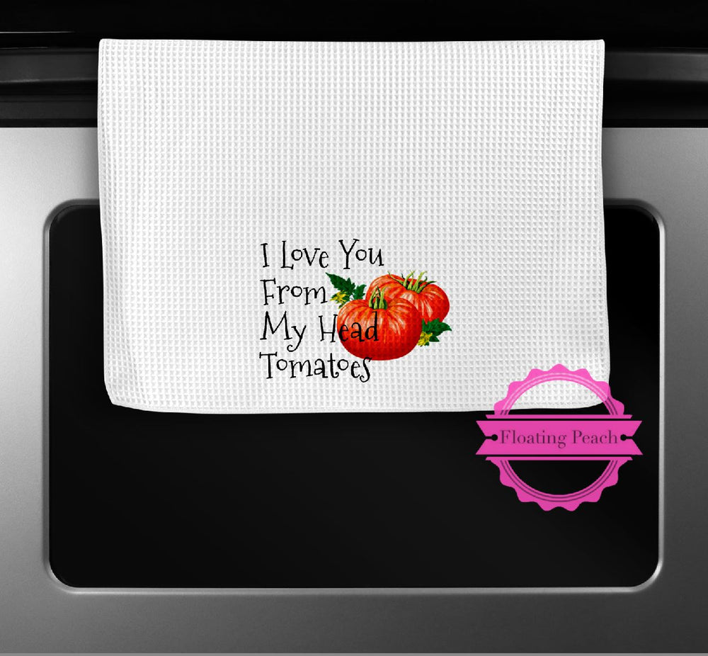 
            
                Load image into Gallery viewer, Towel - Tomatoes | Floating Peach Gifts
            
        