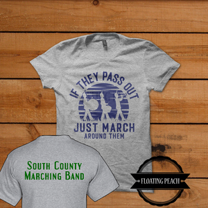 
            
                Load image into Gallery viewer, South County Marching Band - T-Shirt Pass Out
            
        