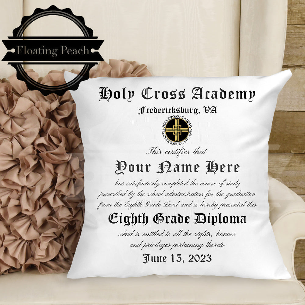 Holy Cross Academy - 14" Square Completion Pillow